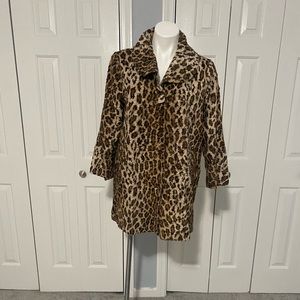 leopard print coat